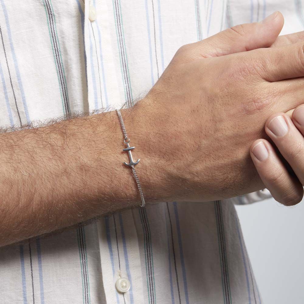 Bracelet Argent Blanc Day - Bracelets chaînes Homme | Marc Orian