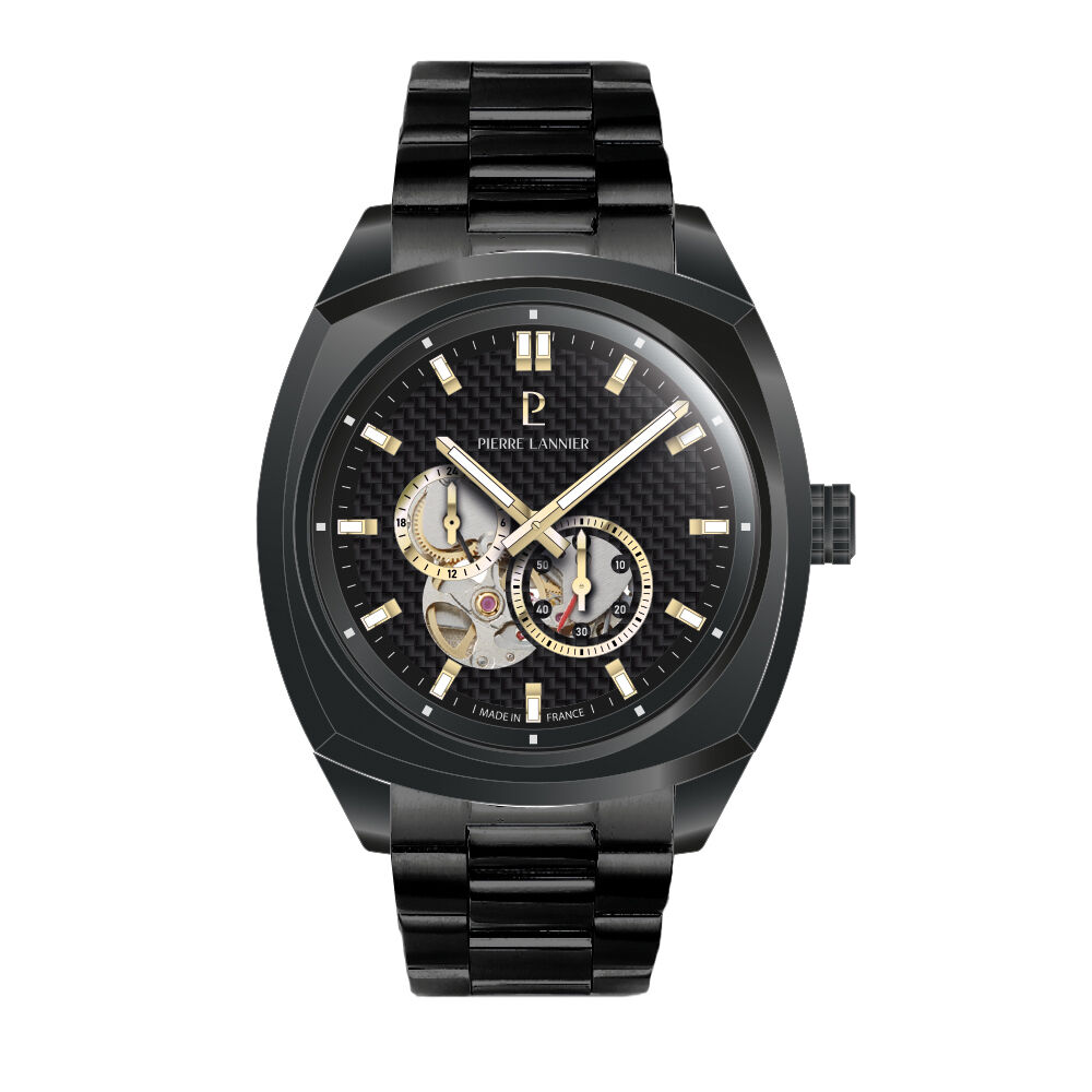 Montre Pierre Lannier Arcadius Noir - Montres automatiques Homme | Marc Orian