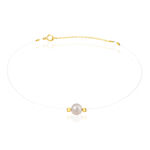 Bracelet Esmeralde Or Jaune Perle De Culture - Bracelets cha&icirc;nes Femme | Marc Orian