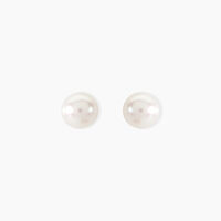 Boucles D'oreilles Puces Ursulina Or Jaune Perle De Culture