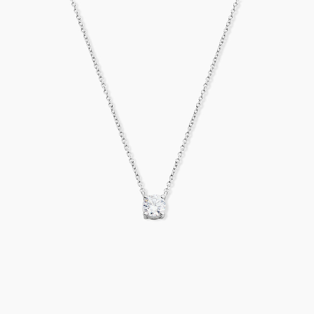 Collier Kariane Argent Blanc Oxyde De Zirconium - Colliers solitaires Femme | Marc Orian