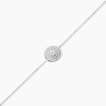 Bracelet Lumineuse Argent Blanc Oxyde De Zirconium - Bracelets fantaisie Femme | Marc Orian