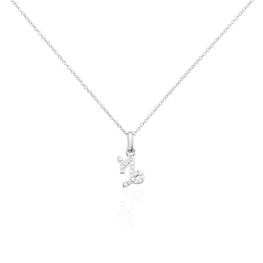 Collier Astra Argent Blanc Oxyde De Zirconium - Colliers avec pierres Femme | Marc Orian