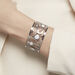 Bracelet Jonc Imagine Florette Strass Acier Blanc Strass - Bracelets joncs Femme | Marc Orian