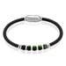 Bracelet Jourdan Caoutchouc Noir - Bracelets chaînes Homme | Marc Orian