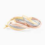 Cr&eacute;oles Hermande Or Tricolore - Cr&eacute;oles Femme | Marc Orian