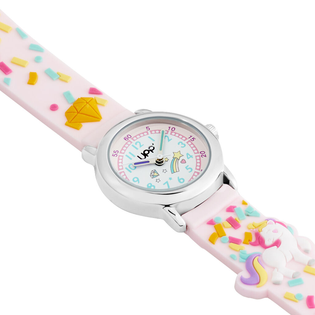 Montre Upp Fuzzy Rose Et Blanc - Montres Enfant | Marc Orian