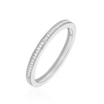 Alliance Elsia Or Blanc Diamant - Alliances avec pierres Femme | Marc Orian
