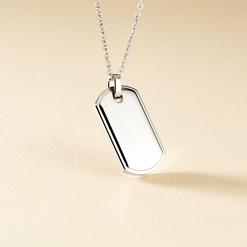 Collier Eutrope Acier Blanc - Colliers Homme | Marc Orian