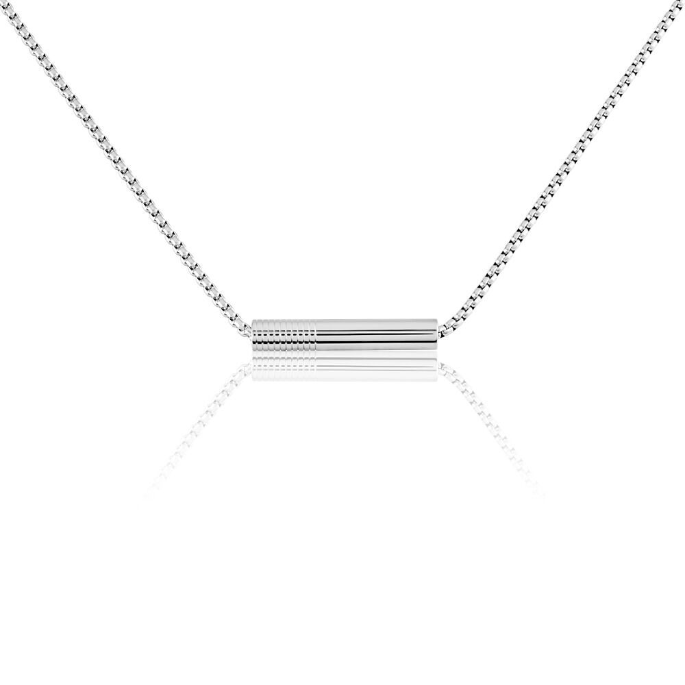 Collier Phebus Him Acier Blanc - Colliers fantaisie Homme | Marc Orian