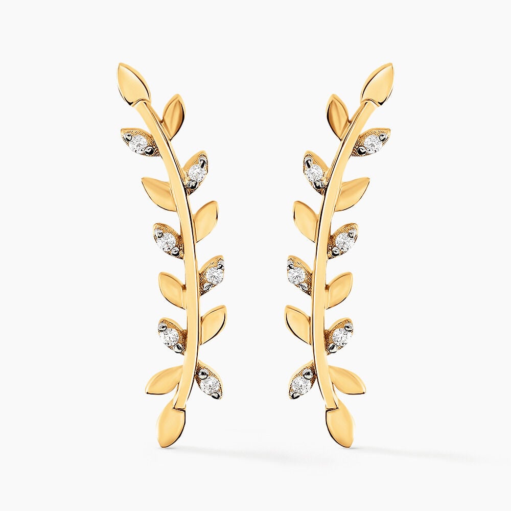Bijoux D'oreilles Eloiza Or Jaune Oxyde De Zirconium - Piercings d'oreilles Femme | Marc Orian