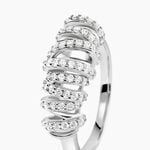 Bague Edna Argent Blanc Oxyde De Zirconium - Bagues avec pierre Femme | Marc Orian