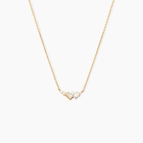 Collier Sya Plaqué Or Jaune Oxyde De Zirconium - Colliers avec pierres Femme | Marc Orian