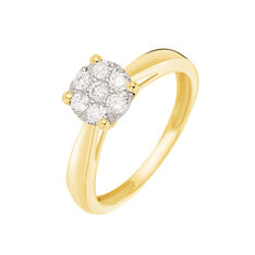 Bague Solitaire Grace Or Jaune Diamant - Bagues Solitaire Femme | Marc Orian