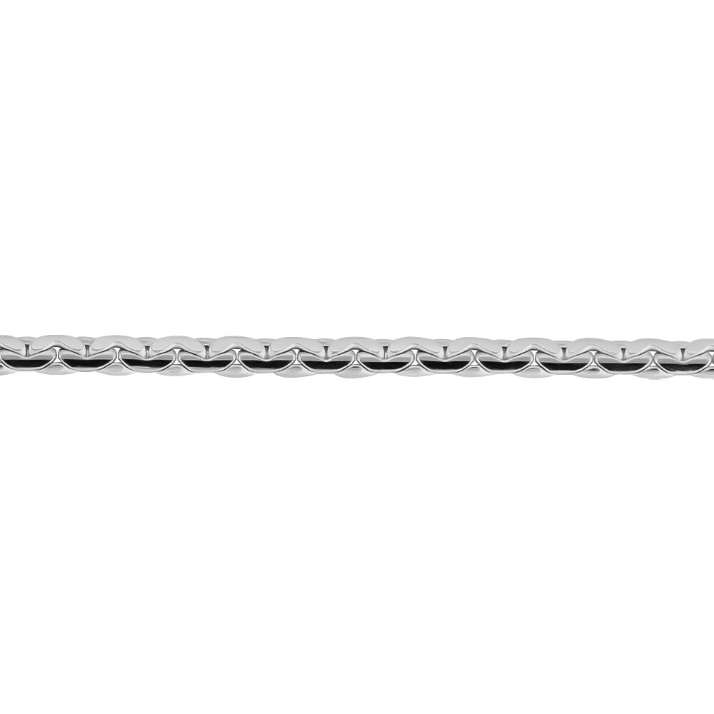 Bracelet Ivy Maille Haricot Or Blanc - Bracelets mailles Femme | Marc Orian