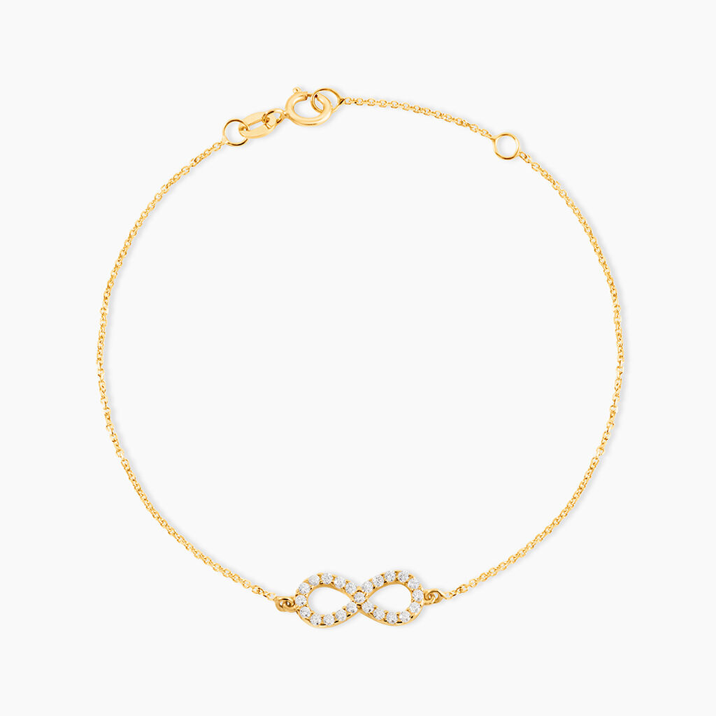 Bracelet Klothilda Or Jaune Oxyde De Zirconium - Bracelets cha&icirc;nes Femme | Marc Orian