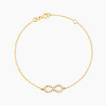 Bracelet Klothilda Or Jaune Oxyde De Zirconium - Bracelets cha&icirc;nes Femme | Marc Orian