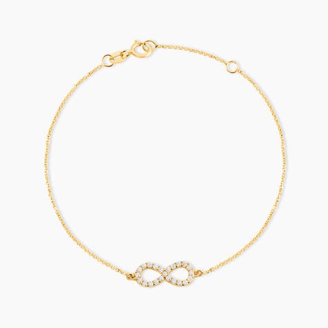 Bracelet Klothilda Or Jaune Oxyde De Zirconium - Bracelets cha&icirc;nes Femme | Marc Orian