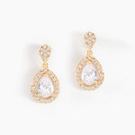 Boucles D'oreilles Pendantes Brigita Plaqu&eacute; Or Jaune Oxyde - Pendantes Femme | Marc Orian