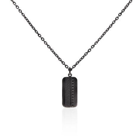 Collier Phebus Him Acier Noir - Colliers fantaisie Homme | Marc Orian