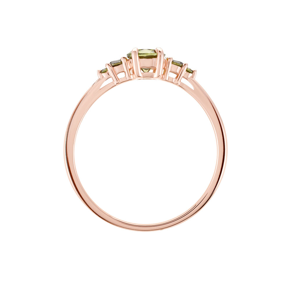 Bague Rainbow Argent Rose Oxyde De Zirconium - Solitaires Femme | Marc Orian