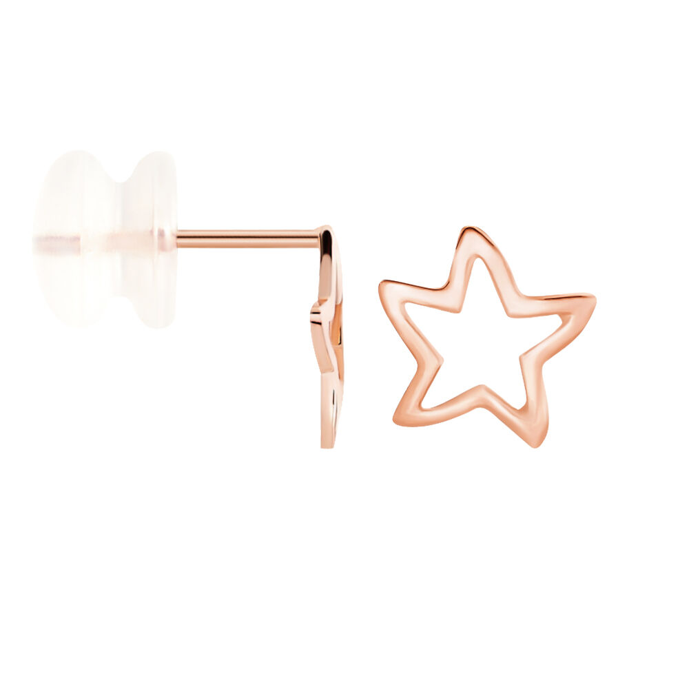 Boucles D'oreilles Puces Alphonsine Etoile De Mer Or Rose - Puces Femme | Marc Orian