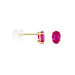 Boucles D'oreilles Puces Ovale Or Jaune Rubis - Puces Femme | Marc Orian