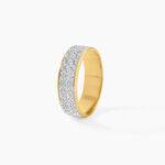 Alliance Raphie Ruban Plat Or Bicolore - Alliances duo Unisex | Marc Orian