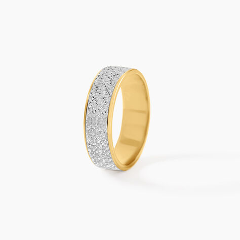 Alliance Raphie Ruban Plat Or Bicolore - Alliances duo Unisex | Marc Orian
