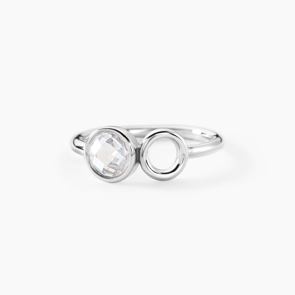 Bague Bastiano Argent Blanc Oxyde De Zirconium - Bijoux fantaisie Femme | Marc Orian