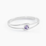 Bague Veroucha Or Blanc Amethyste - Bagues pierres fines Femme | Marc Orian