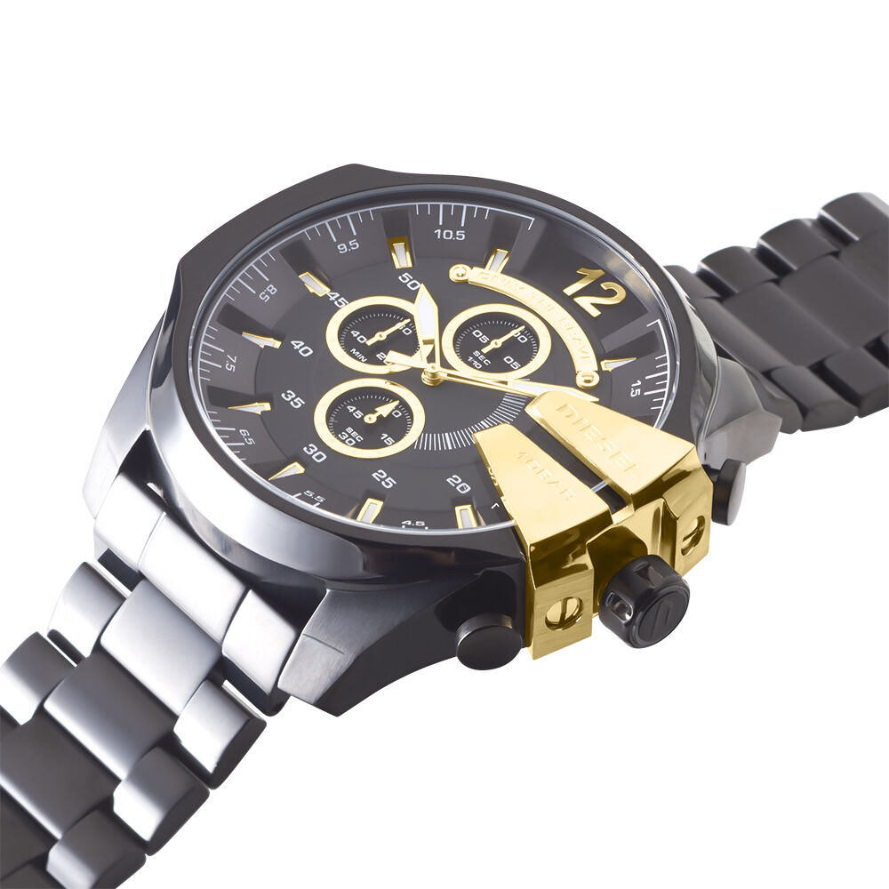 Montre diesel homme 2025 or et noir