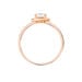 Bague Garine Or Rose Oxyde De Zirconium - Solitaires Femme | Marc Orian