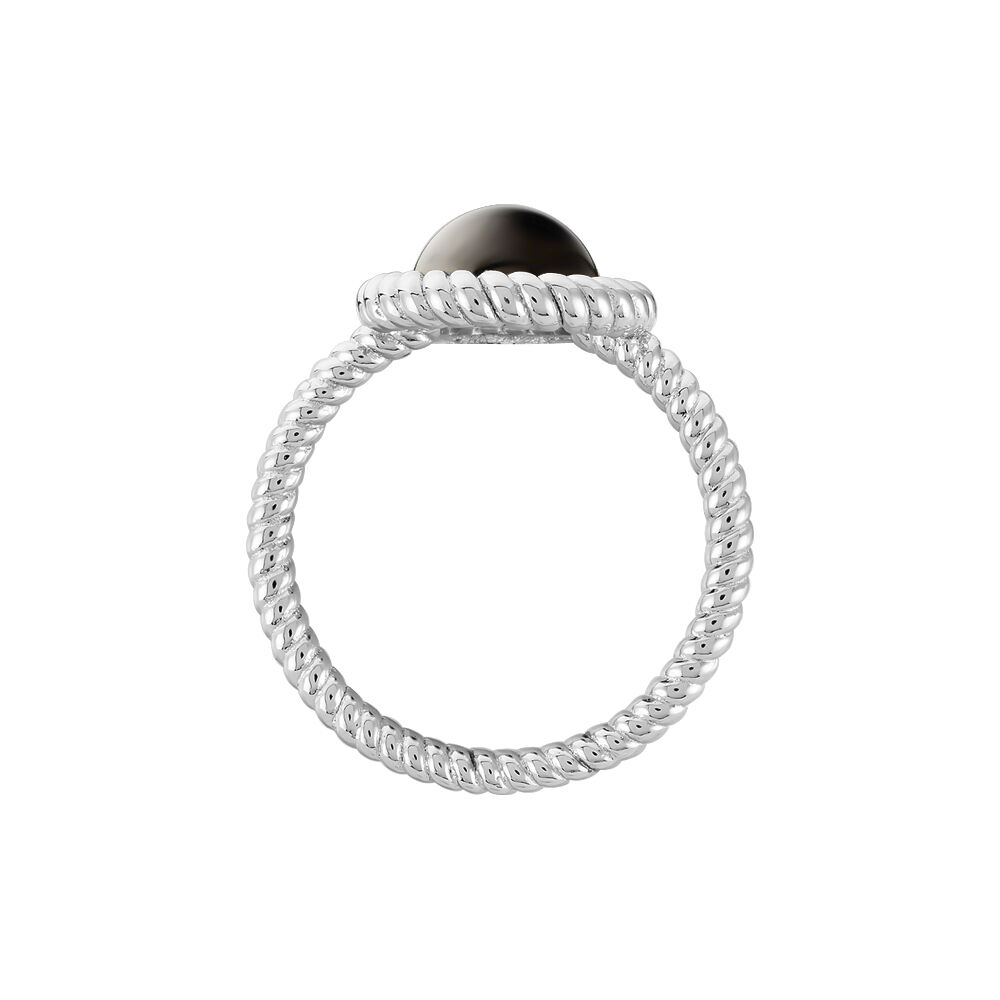 Bague Adelyne Argent Blanc Céramique - Bagues avec pierre Femme | Marc Orian