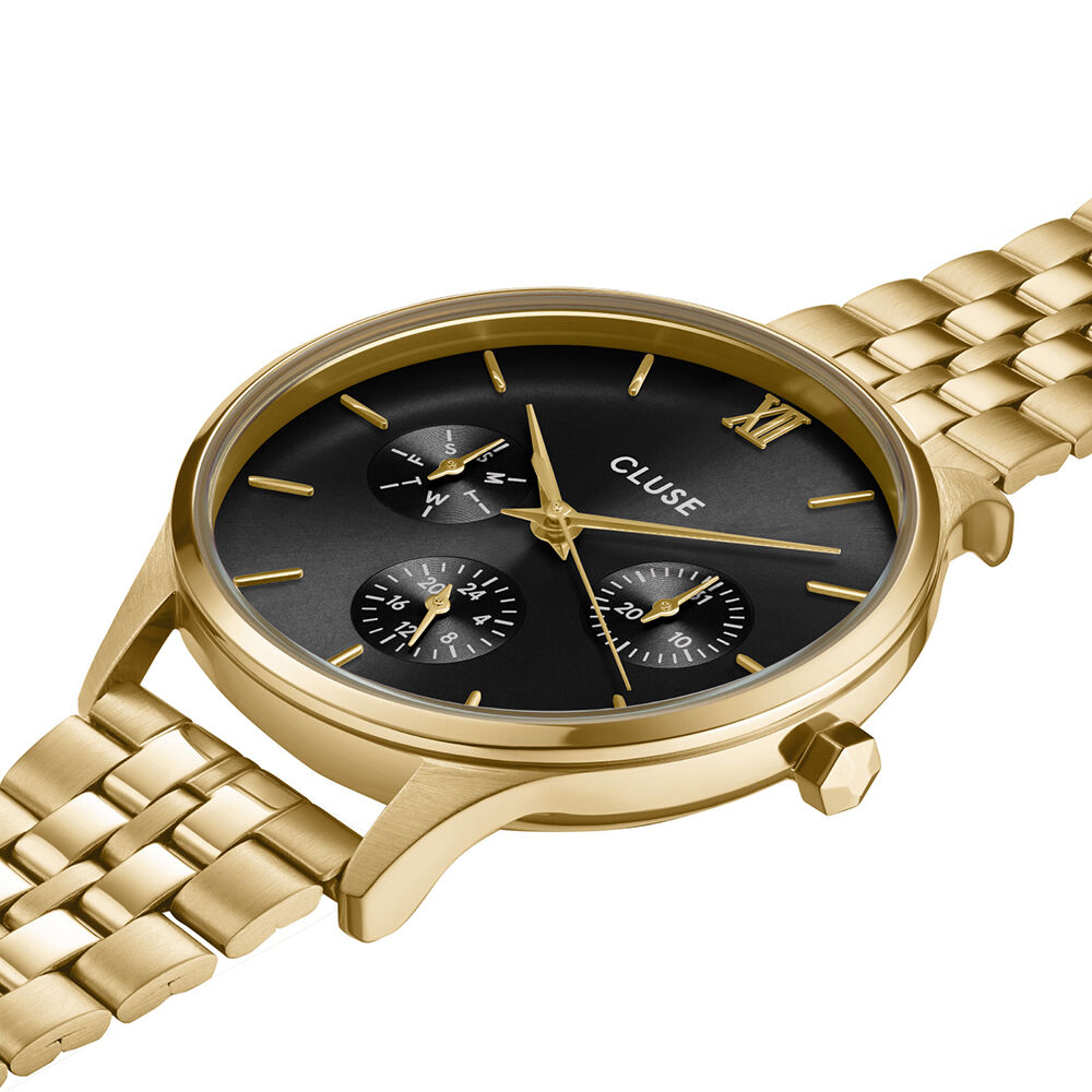 Montre Cluse Minuit Multifonction Noir - Montres &eacute;tanches Femme | Marc Orian