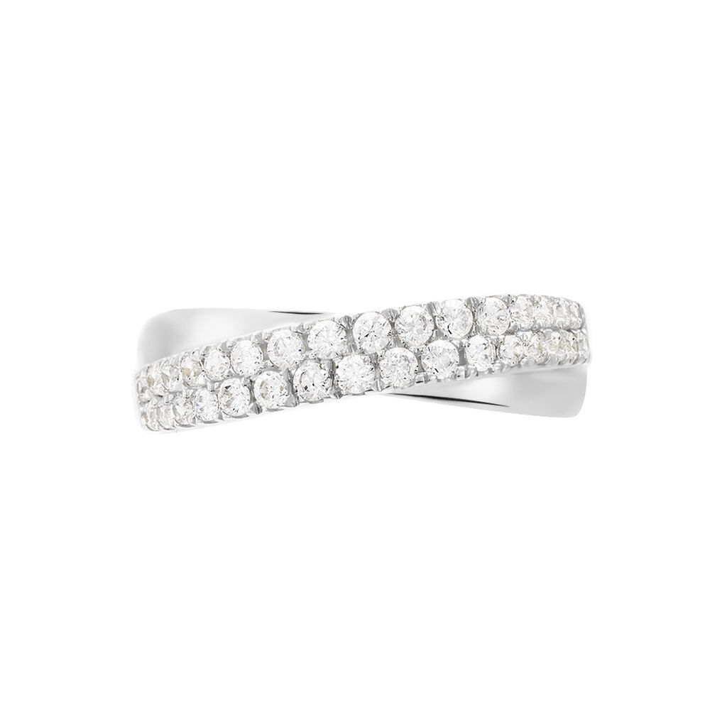 Bague Aglae Or Blanc Oxyde De Zirconium - Bagues Femme | Marc Orian