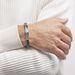 Bracelet Yannick Acier Blanc - Bracelets cuir Homme | Marc Orian