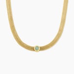 Collier Veria Acier Jaune Aventurine - Colliers avec pierres Femme | Marc Orian
