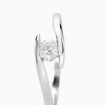 Bague Solitaire Camilia Or Blanc Oxyde De Zirconium - Solitaires Femme | Marc Orian