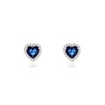 Boucles D'oreilles Puces Argent Blanc Sphinx Pierre - Puces Femme | Marc Orian