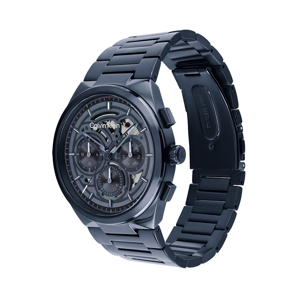 Montre Calvin Klein Distinguish Skeleton Bleu - Montres &eacute;tanches Homme | Marc Orian