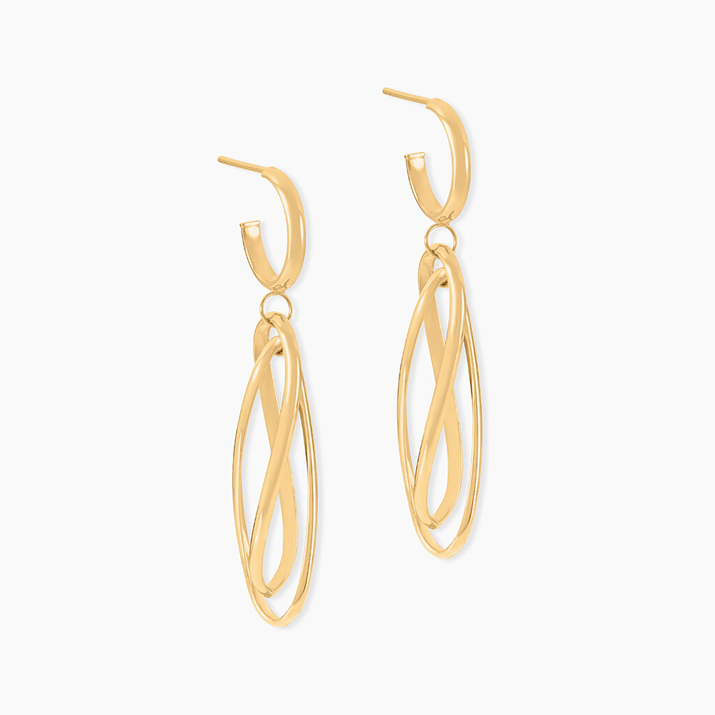 Boucles D'Oreilles Pendantes Boudicca Or Jaune - Pendantes Femme | Marc Orian