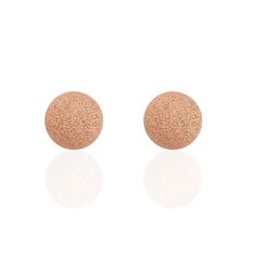 Boucles D'oreilles Puces Martina Argent Rose - Clous d'oreilles Femme | Marc Orian