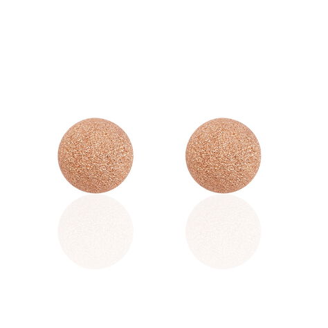 Boucles D'oreilles Puces Martina Argent Rose - Clous d'oreilles Femme | Marc Orian