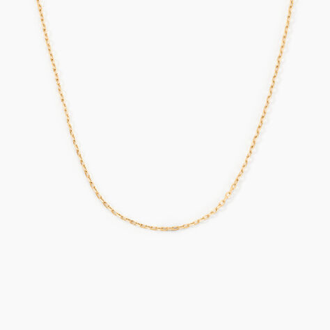 Chaîne Igoa Maille Forçat Diamantee Or Jaune - Chaines Femme | Marc Orian
