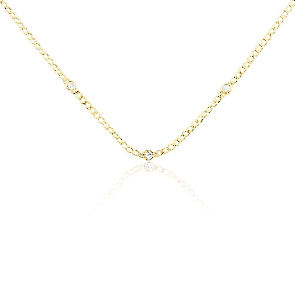 Collier Vienne Or Jaune Oxyde De Zirconium - Colliers avec pierres Femme | Marc Orian