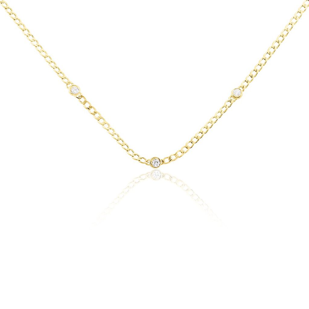 Collier Vienne Or Jaune Oxyde De Zirconium - Colliers avec pierres Femme | Marc Orian