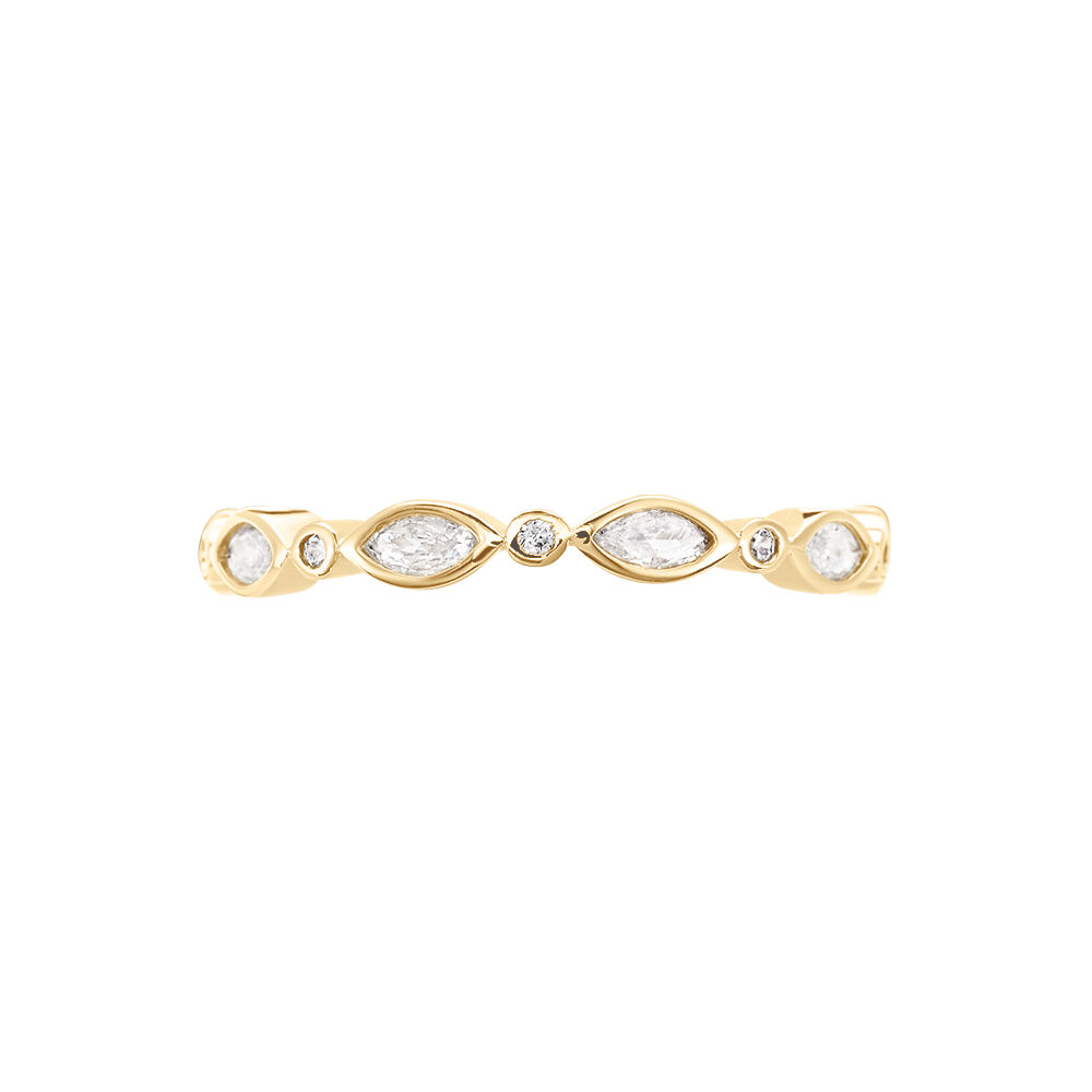 Bague Primavera Plaqué Or Jaune Oxyde De Zirconium - Bagues avec pierre Femme | Marc Orian