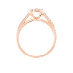 Bague Kate Or Rose Diamant - Parures de mariage Femme | Marc Orian