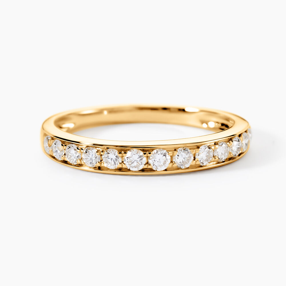 Demi-alliance Or  Jaune  Valentine Diamant Synthetique - Parures de mariage Femme | Marc Orian